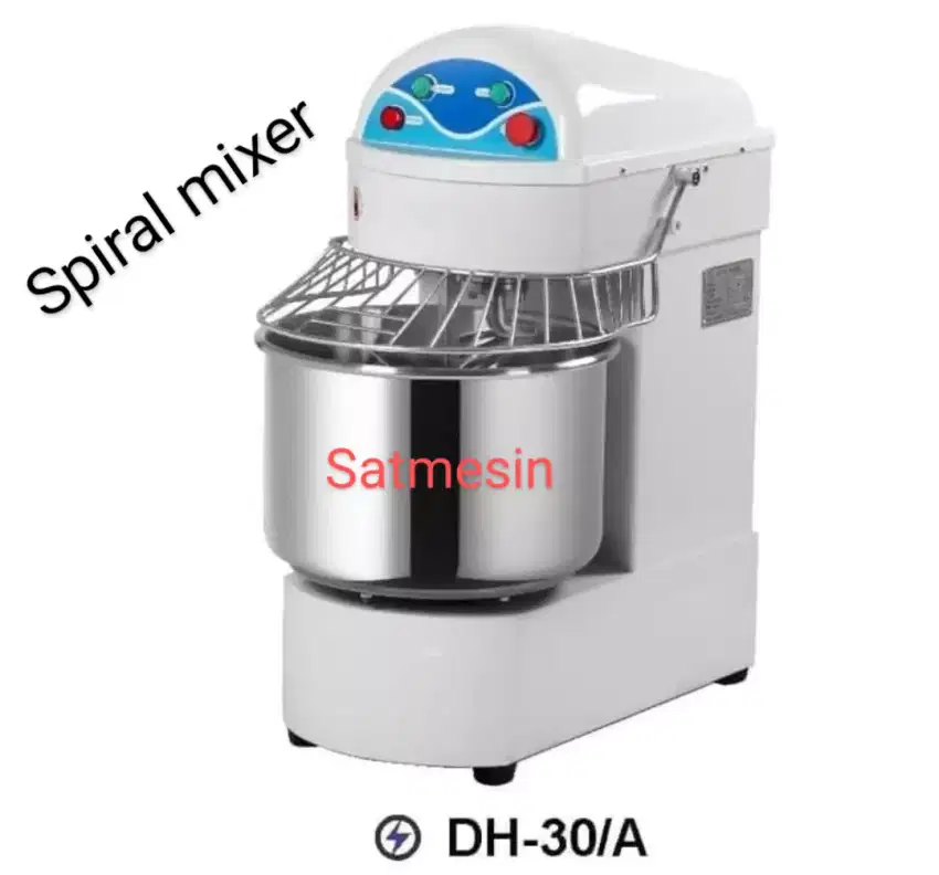 DH-30/A mesin spiral mixer 30 liter getra pengaduk adonan roti, kue