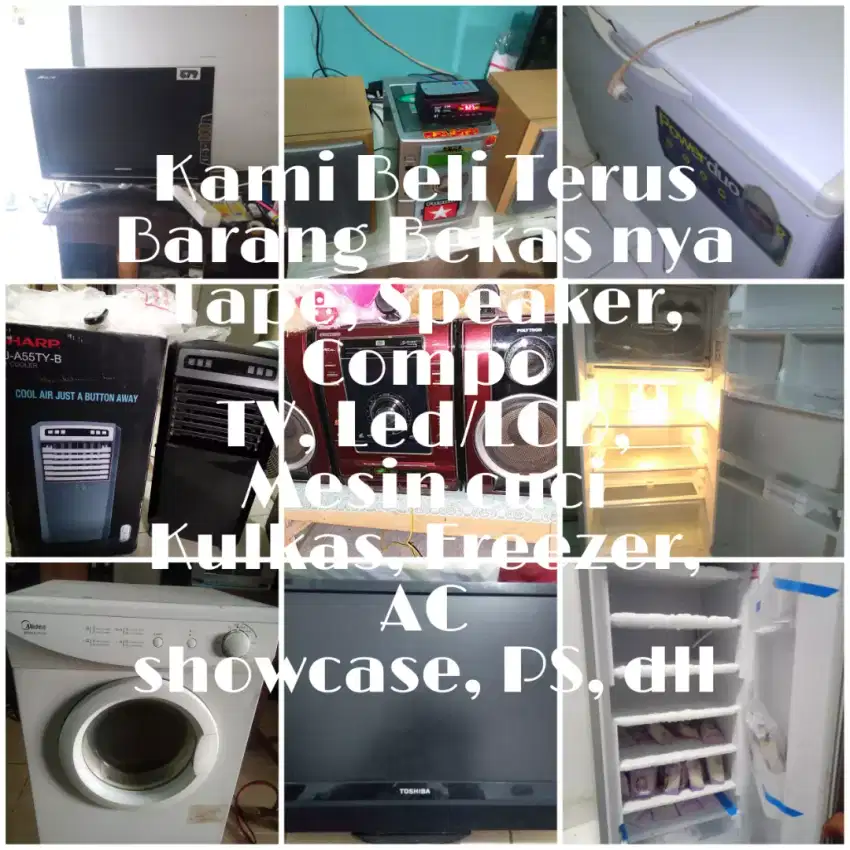 Kami beli Perlengkapan usaha Loundry, warung, kantor, dll