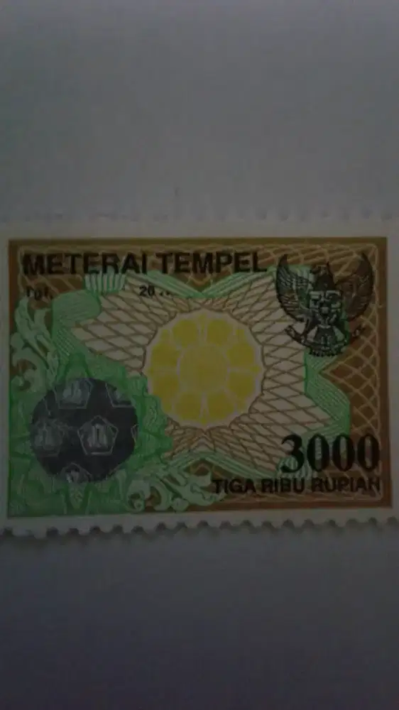 Materai 3000 tahun 2000an.2001an.2002an