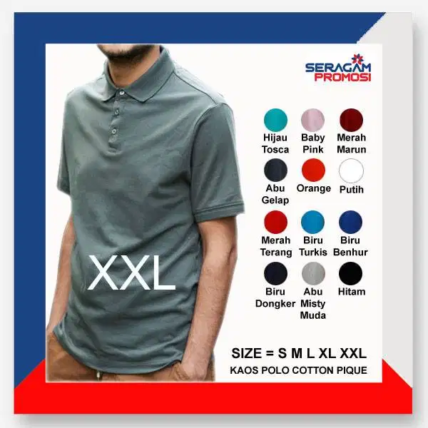 Kaos Polos Polo Kerah XXL