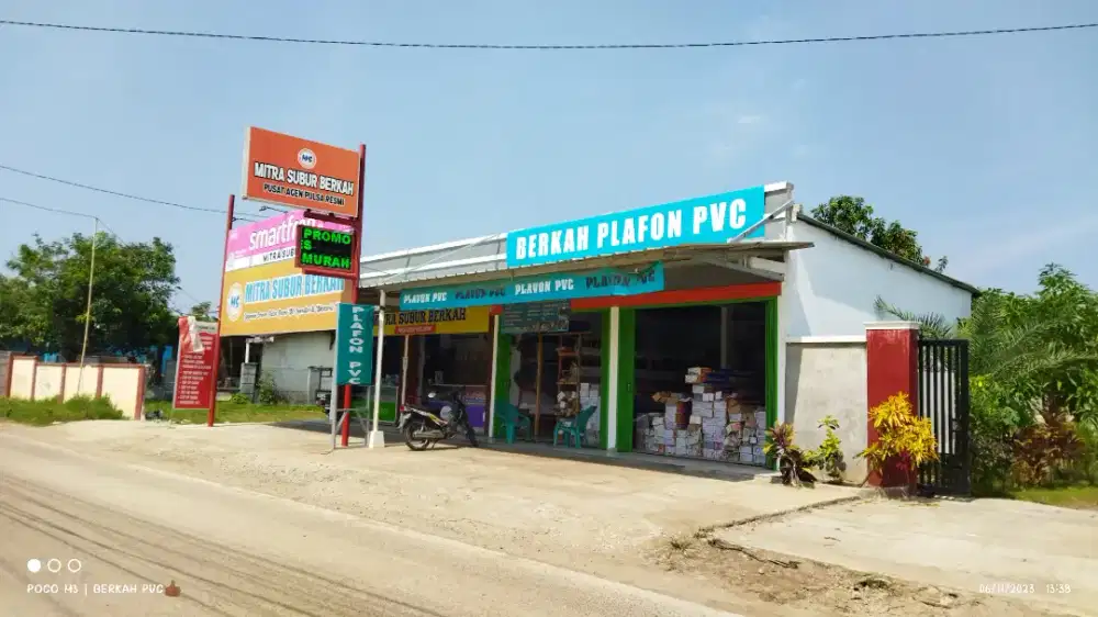 Plafon Pvc terpasang terima rapih