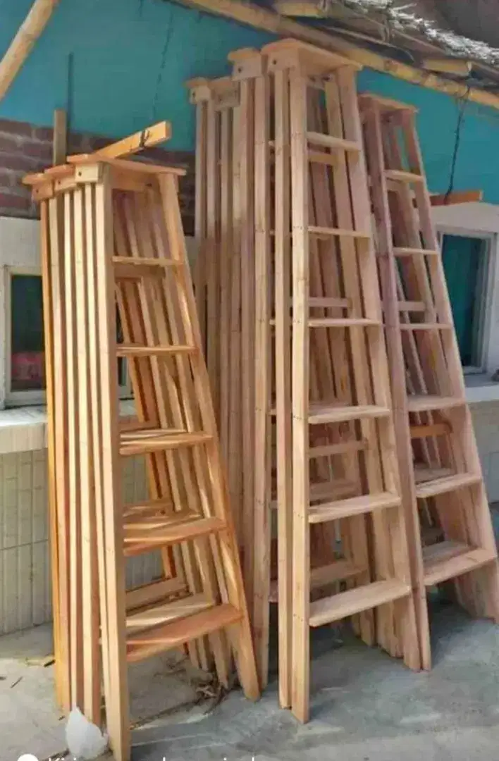 tangga lipat tirai rumbia Kursi bambu dll