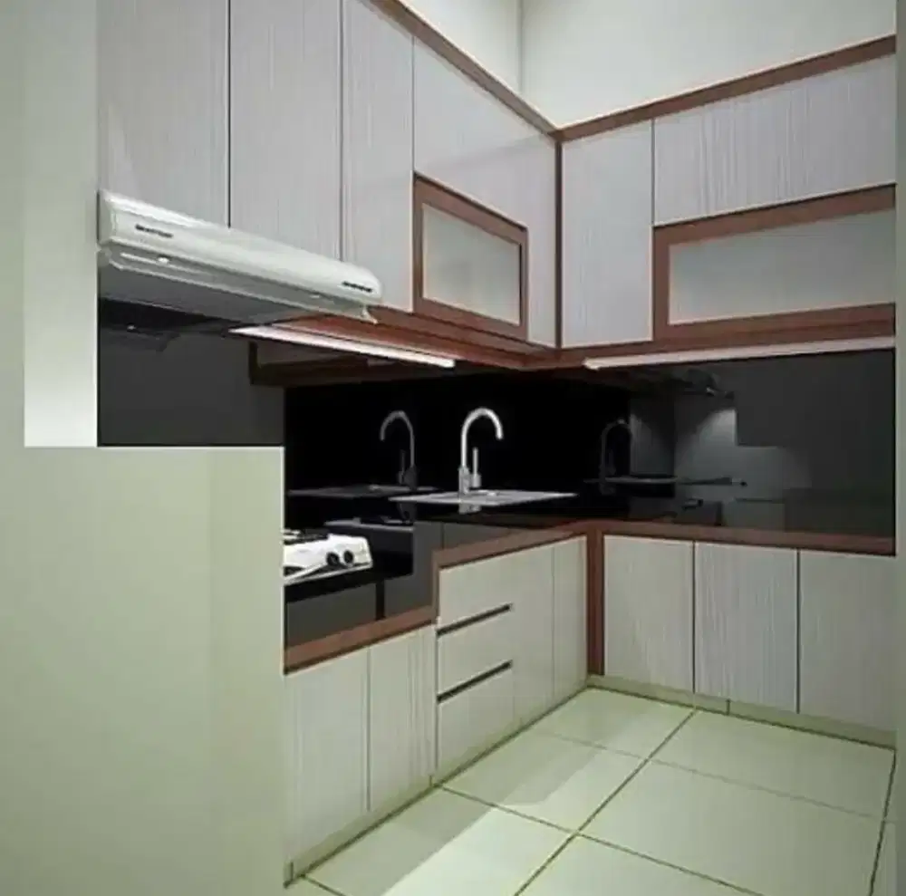 Meja Dapur Kitchen Set Banyak Bonusnya // Minibar Vinyl lantai Meja