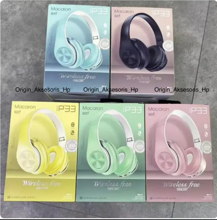 Headphone Wireless Bluetooth Bando inpods Macaron P33