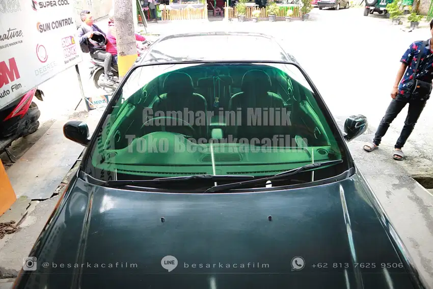 Kaca film Hijau Bening 20% 40% Light Green