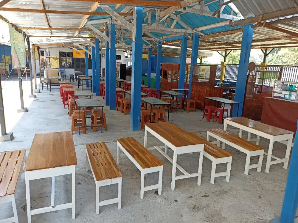 Meja warkop cafe murah