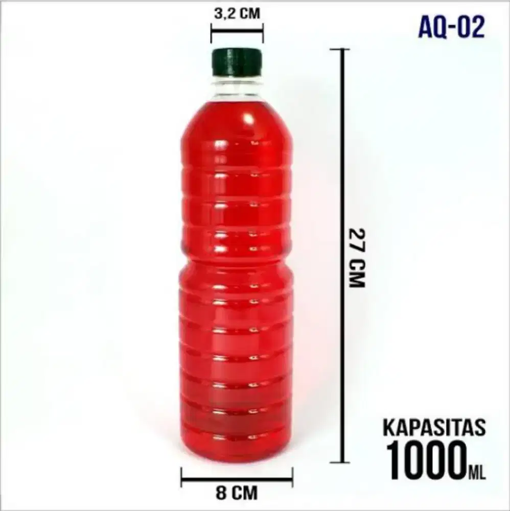 Botol plastik 1000ml 1liter (1bal 98botol)