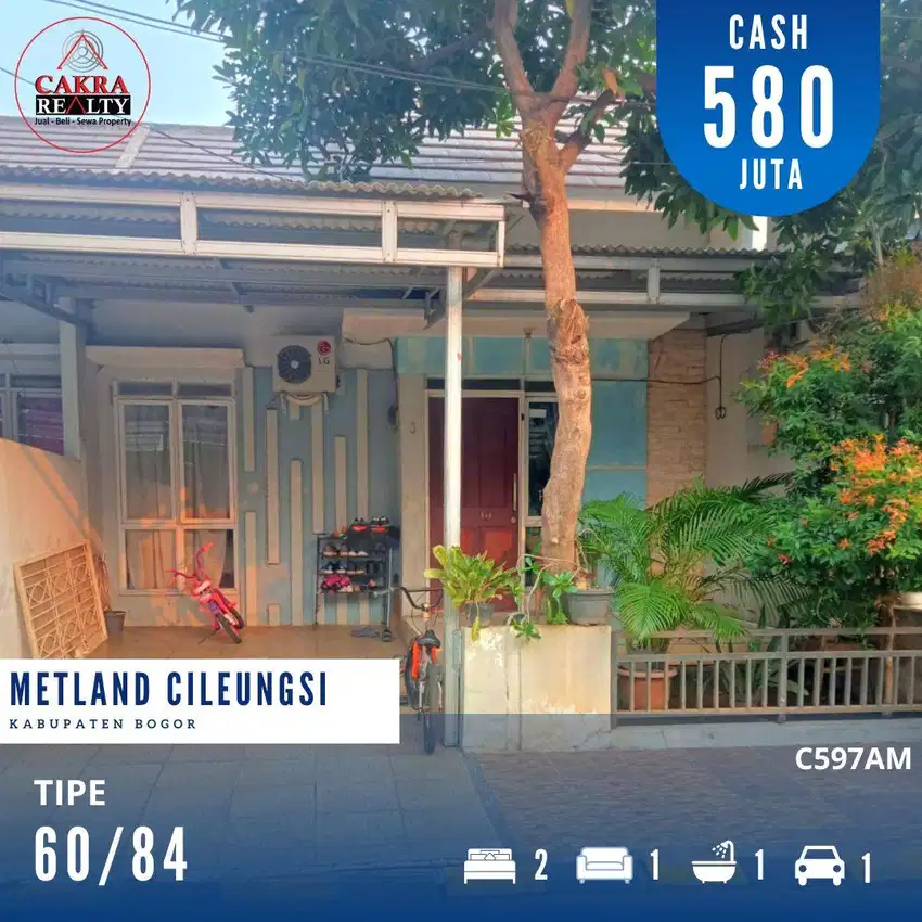 Rumah Siap Huni 60/84 di Metland Cileungsi