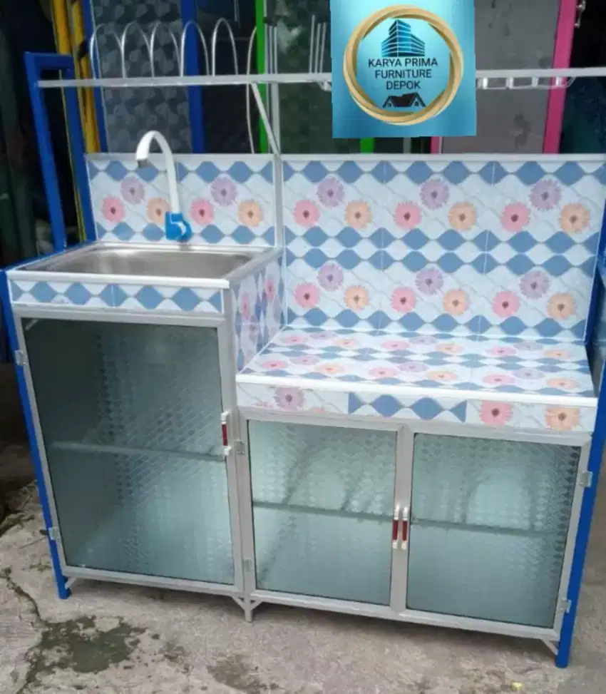 Rak Dapur Masak plus rak cucian piring 1.150.000 free ongkir COD.