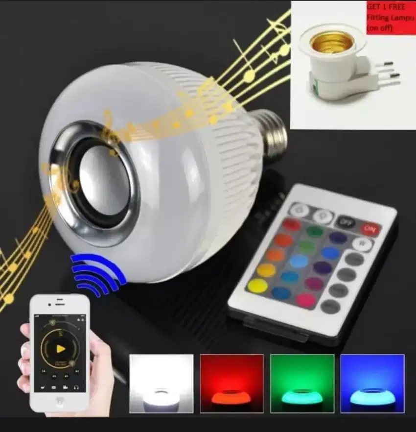 Lampu disco + speaker