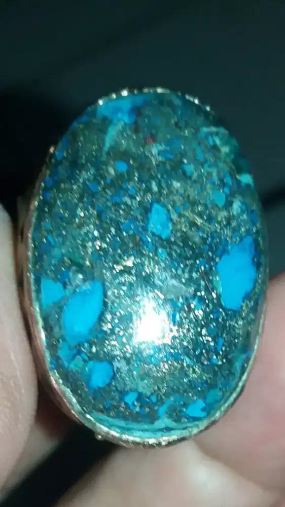 Jual Batu Cincin Blue Phirus Big Unique Keren Good Looking