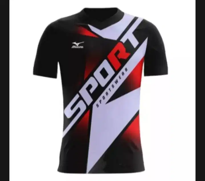 Jersey kaos baju olahraga badminton futsal volly (printing)