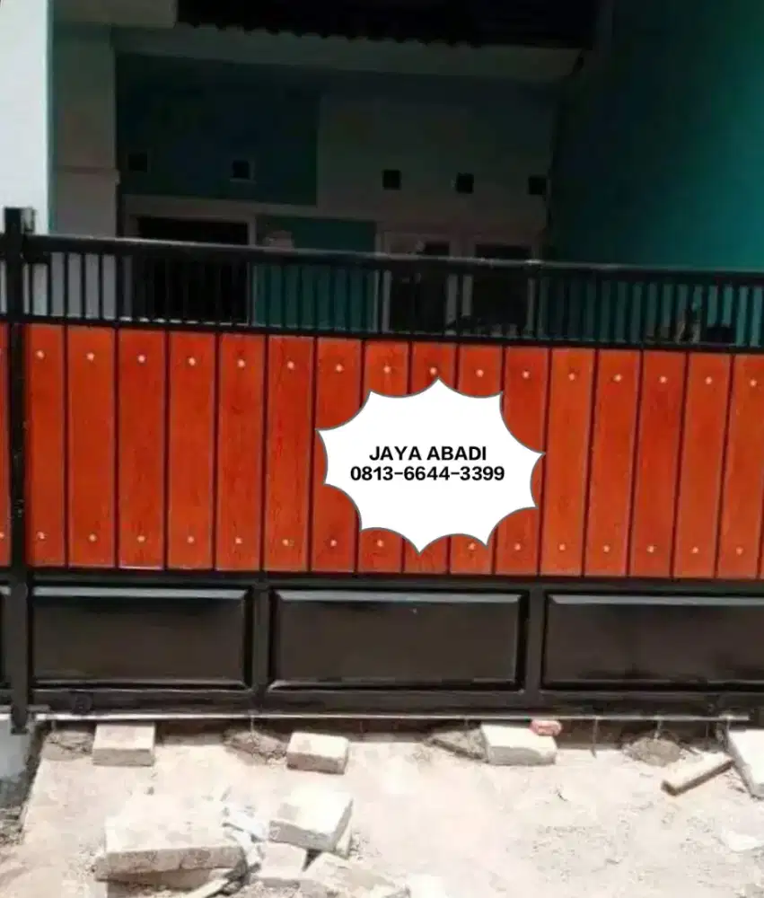 Pintu pagar motif grc 16