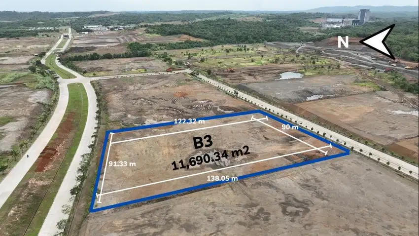 Kavling Industri 1,1 Hektar Artha Industrial Hill Karawang Barat