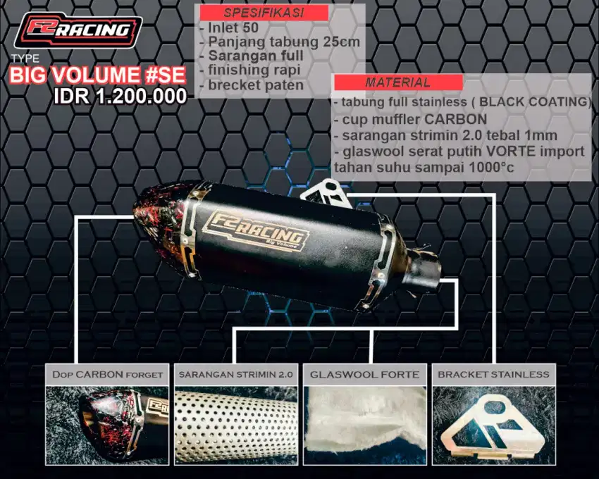 knalpot racing untuk semua jenis motor