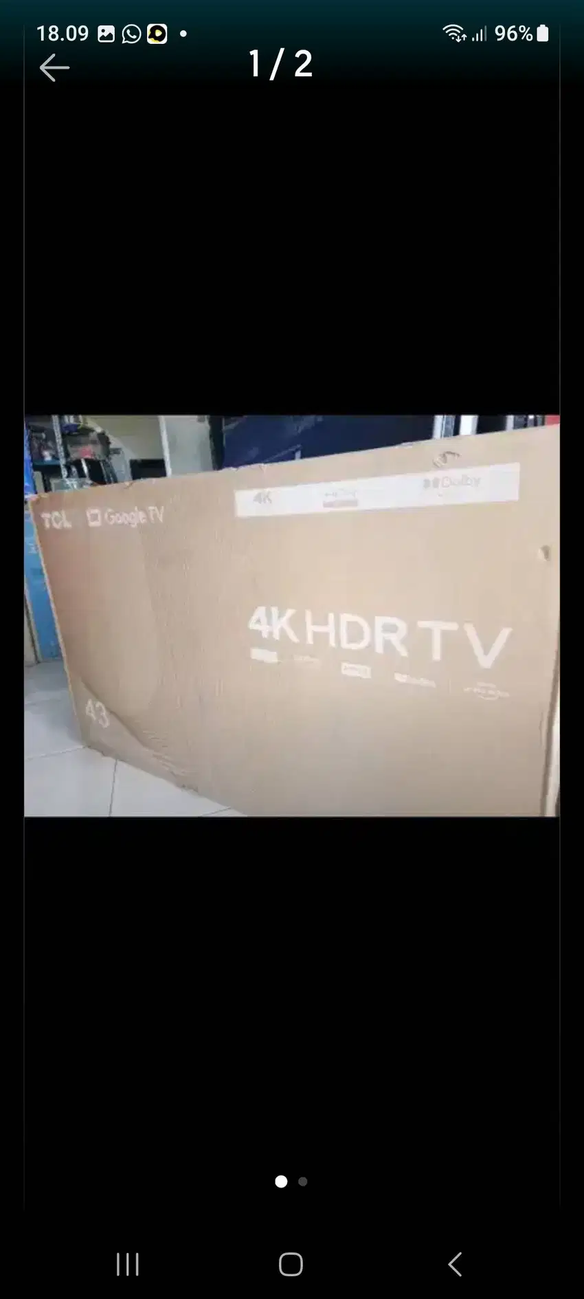 Yg mnt tv tcl 43A18 smart digital