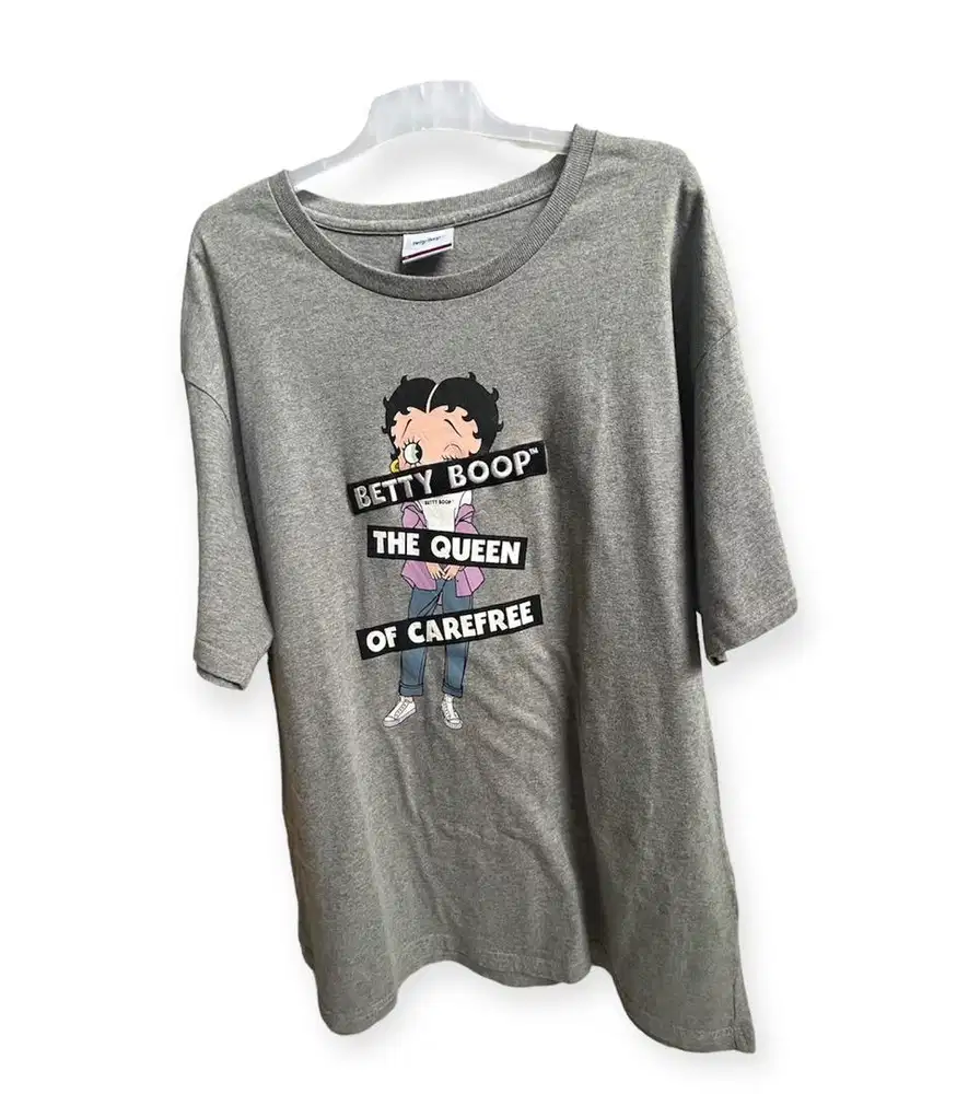 kaos tshirt oversize preloved bal abu xxl betty boop