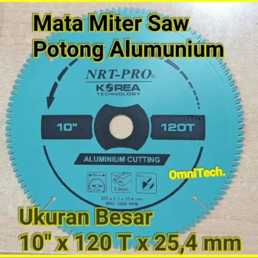 Mata Pisau Potong Tulang Daging Qurban Alumunium Miter Saw 10 x 120T