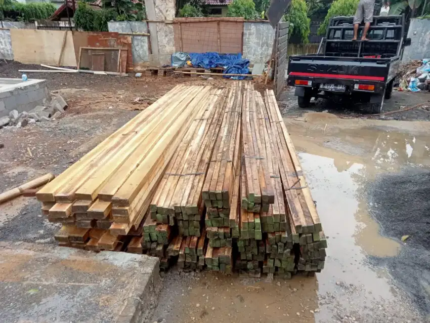 Jual kayu kaso bambu balok