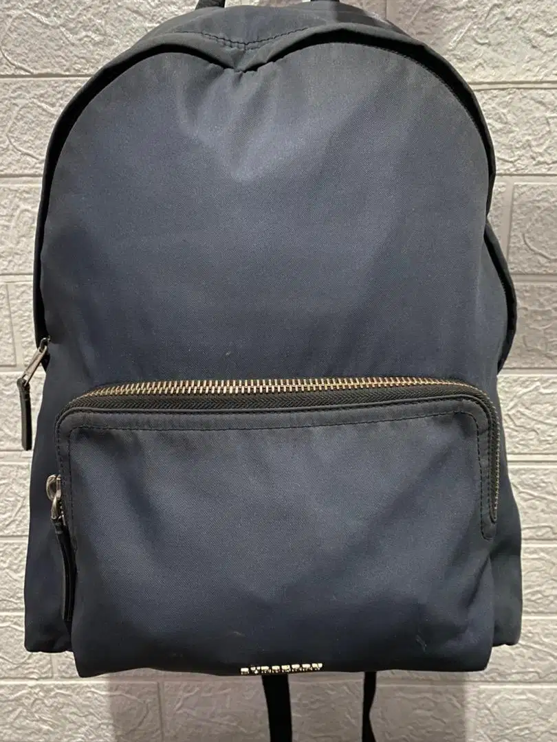 Ransel backpack burberry kanvas navy authentic (sale)