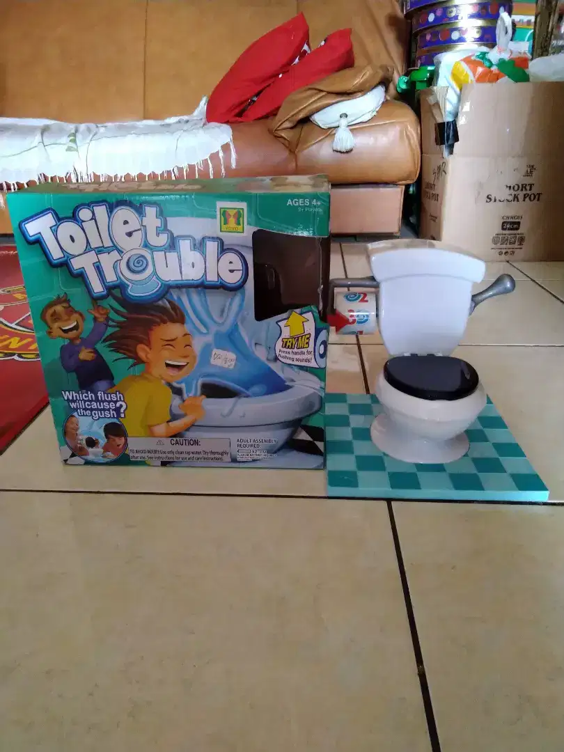 Jual Mainan Anak Toilet Trouble Like New