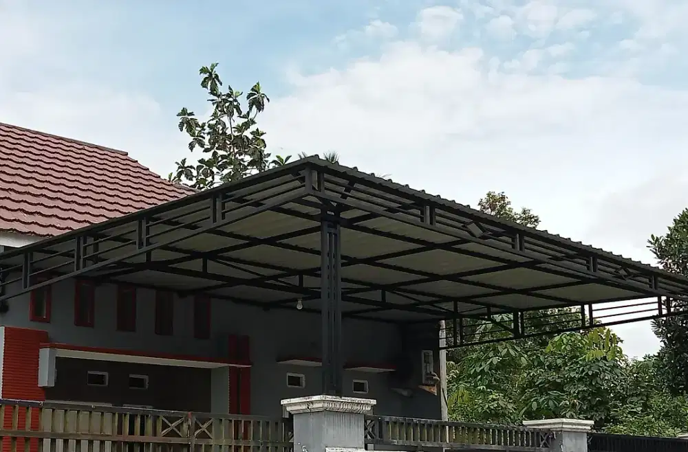 Kanopi besi minimalis