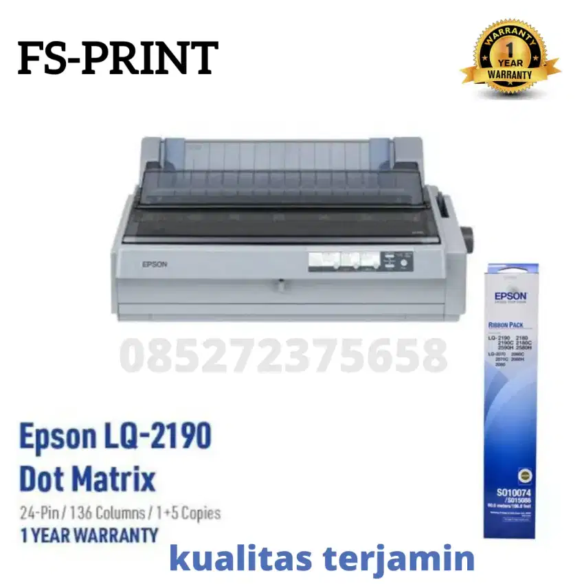 Printer dotmatrix epson LQ 2190 Bergaransi