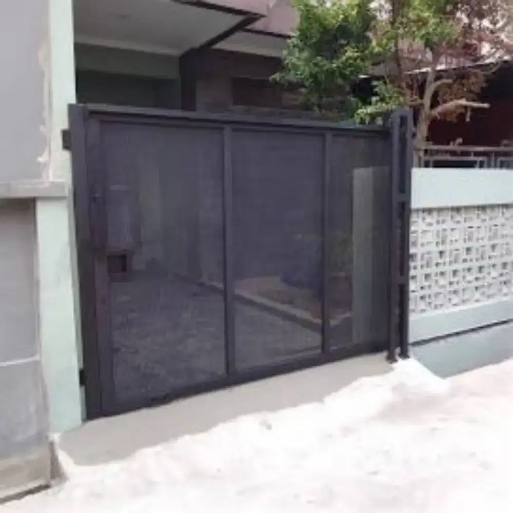 Pagar besi perforated/ industri