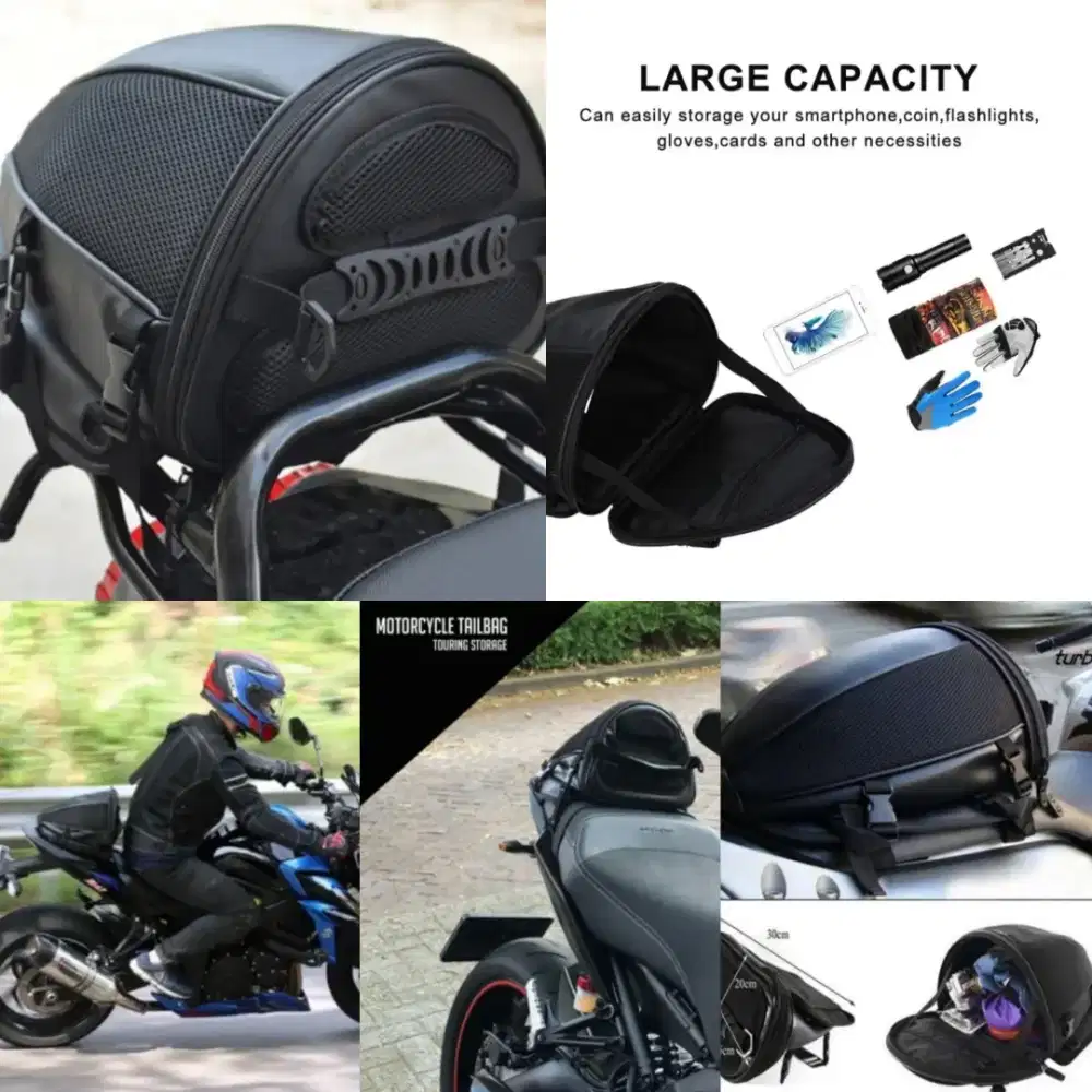 Tas motor seat bag seatbag tas jas hujan sepatu universal Motorcycle