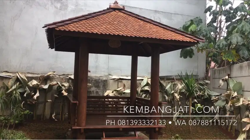 gazebo taman/saung kelapa jabodetabek