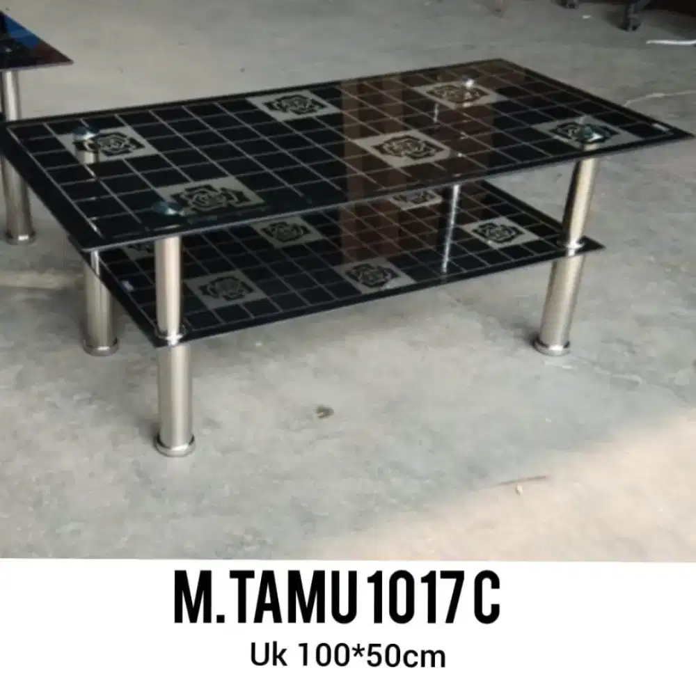 Meja tamu kaca 1017 C