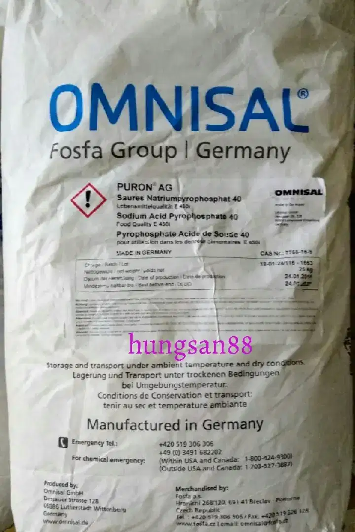 Puron AG 40 Fosfa Germany per sak 24 kg. Perenyah kerupuk dll