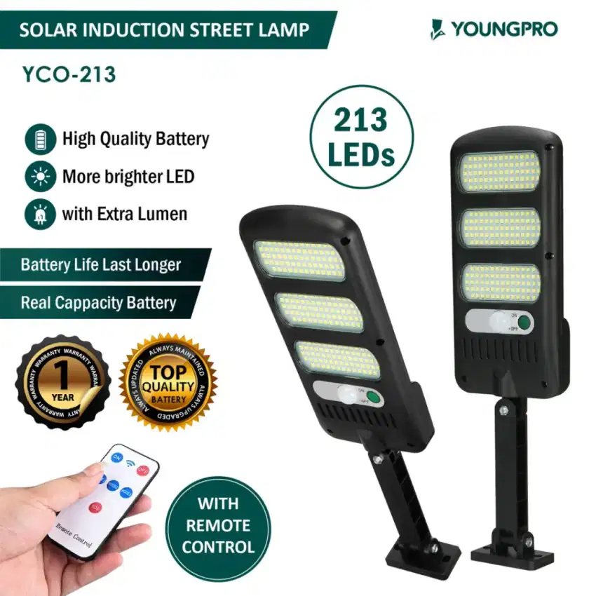 Lampu solar led dengan remote