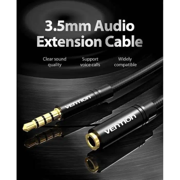 Vention Bhb M Kabel Extension Aux Audio Mic Mm Male To Female Komputer