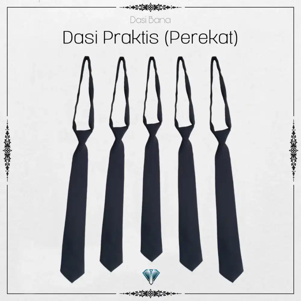 Grosir Dasi Ospek Wisuda hitam Polos