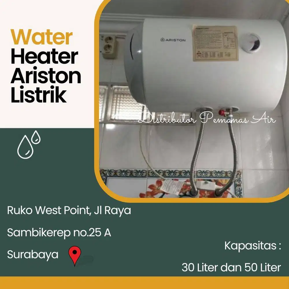 Ariston water heater store 30 liter