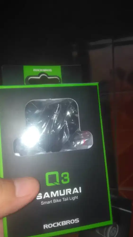 Lampu lamp sepeda gowes bicycle merk rockbros Q3 samurai belakang bike