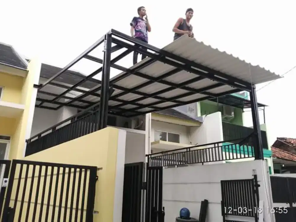 Kanopi baja ringan berkarbonasi dan berkualitas SNI