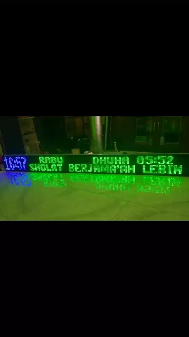 Promo khusus jam masjid ukuran 200x20cm