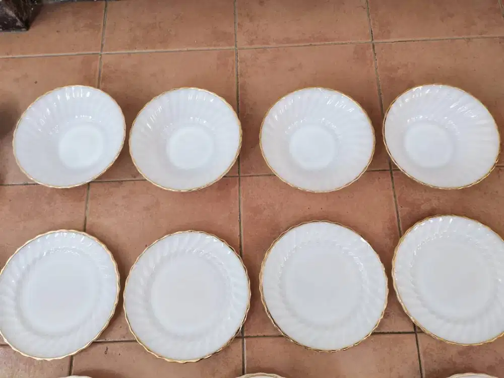 Anchor Hocking (USA) Dining Set (P-107), Piring Mangkuk Saji Murah