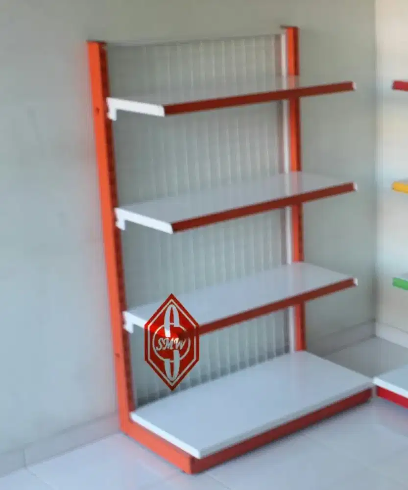 Rak Murah Gondola  Single Supermarket T.150xL.45xP.90cm - 4 susun