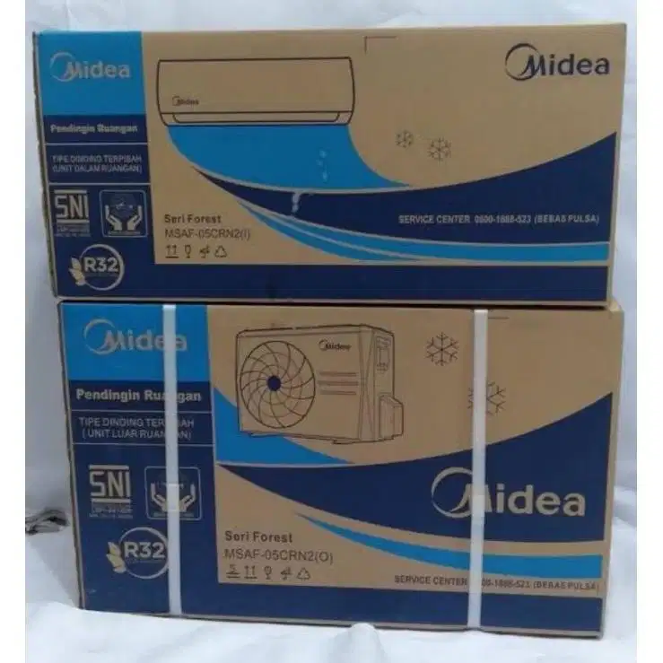 AC MIDEA 1/2PK 05CRN AC Midea setegah pk AC LG setengah PK AC samsung