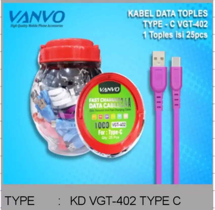 Kabel data type C vanvo 1m