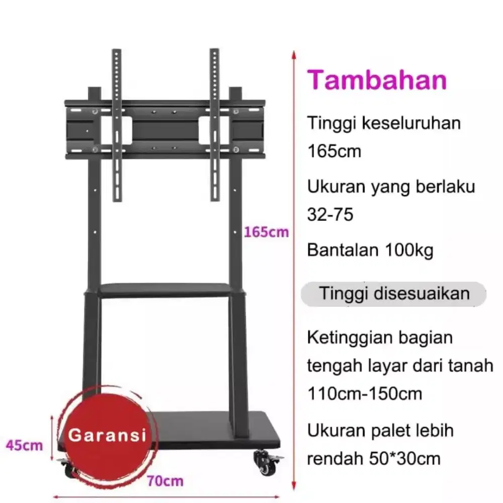 Bracket Standing tanpa tray TC1700 best produk