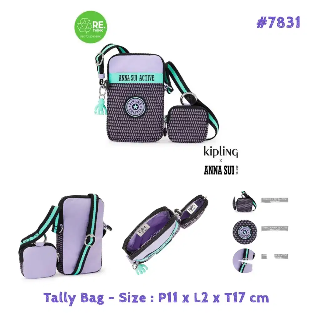 Tas Tally Bag kipling kolab Anna sui