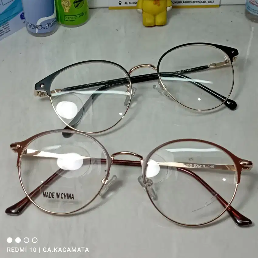 Frame Kacamata Bulat Bahan Besi