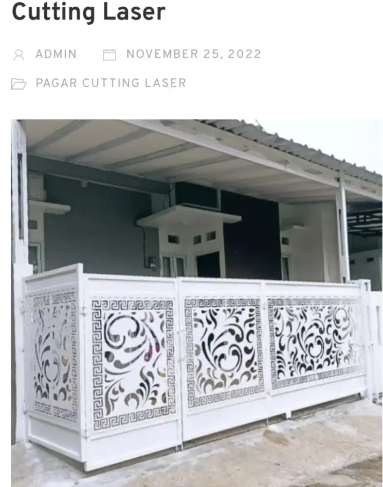 Pagar laser cutting