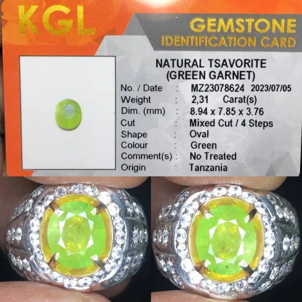 NATURAL TSAVORITE GARNET 2.31 CTS HQ