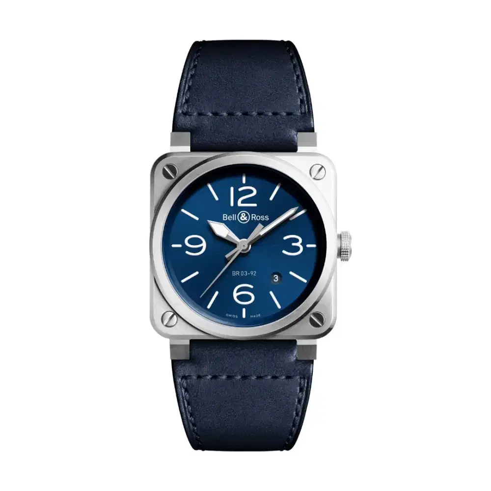 Bell & Ross BR03-92 Caliber.302, Blue Dial Stainless Steel New in Box