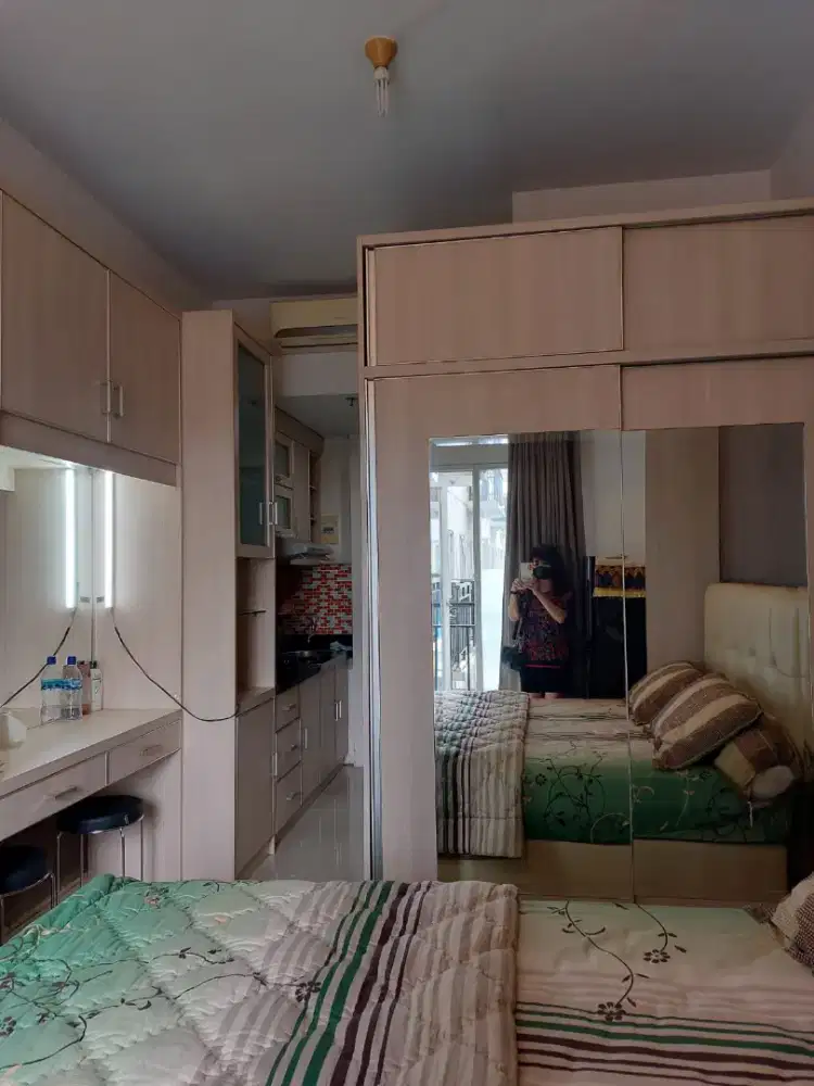 Dijual studio Apartemen Puri Park View Tower A lt 3 hdp pool BU